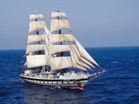 Spectacular ship sets sails for the Severn