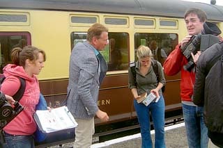 Surprise visitor to Forest railway