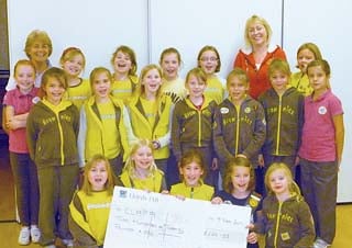 Brownies raise £220 for charity