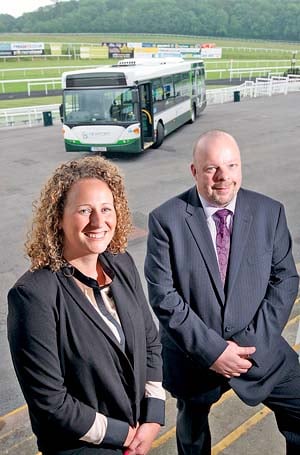 Shuttle bus under starter's orders