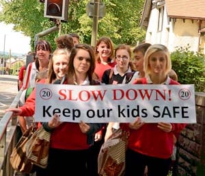Slow down say Berry Hill kids