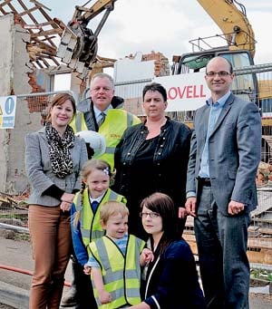 Youngsters see start of new homes project