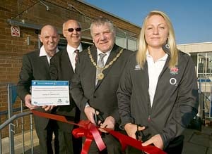 World cup ace Ceri opens centre