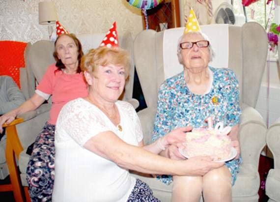 Mother-of-three celebrates 100th