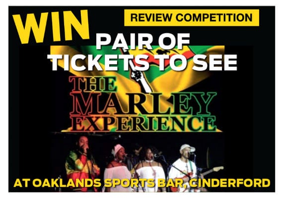 Win tickets to see the Marley Experience at Oaklands Sports Bar, Cinderford. - Closing date extended.