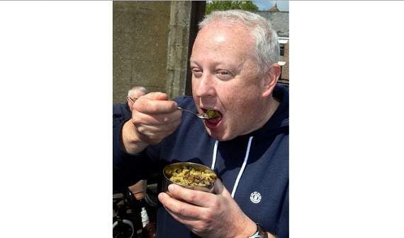 Mayor tucks into bush grub challenge