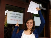 14 A stars for poster girl!