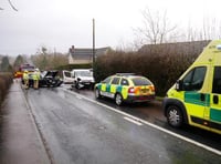Man rushed to hospital after Gorsley crash