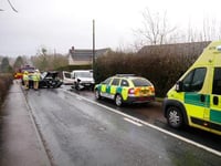Man rushed to hospital after Gorsley crash