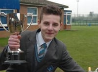 Schoolboy presented with GB trophy