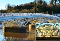 Iconic Chepstow bridge recently painted for £700k begins to show rust
