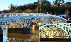 Iconic Chepstow bridge recently painted for £700k begins to show rust