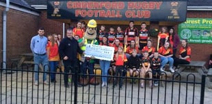 Grant helps Cinderford RFC fix leaking roof