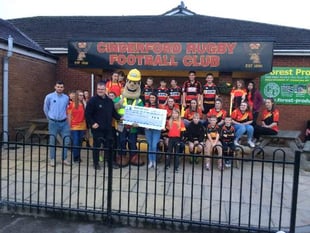 Grant helps Cinderford RFC fix leaking roof