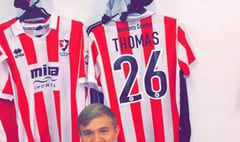 Cheltenham Town academy prospect Luke Thomas makes the bench in Tranmere loss