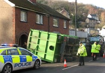Eight tonne trailer ploughs into house