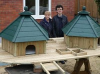 Floating duck platform launched