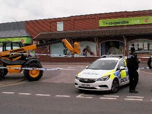 Lydney Co-op suffers a ram raid of its' cash machine