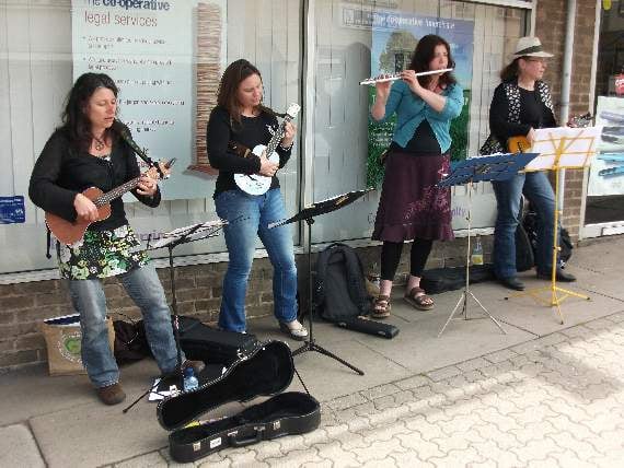 Busking is back in Coleford