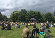 Hundreds gather for controversial protest