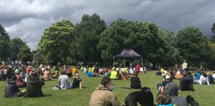 Hundreds gather for controversial protest