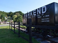 Railway refurbishment on the wagon at Parkend