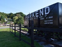 Railway refurbishment on the wagon at Parkend
