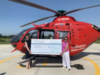 Sisters at the summit for air ambulance
