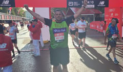 Ex-soldier runs London Marathon to raise more than £3k for children's charity