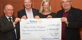 IT’s a boost for hospice from Forest Rotary club