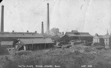 Lydney Tin Plate Works in the early part of the 20th century