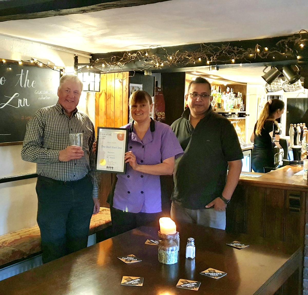 Blaisdon's Red Hart named Forest of Dean 'Real Ale Pub of the Year' 