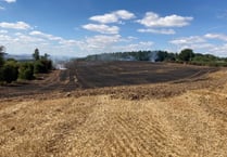 Crews tackle 15-acre field fire near Ruardean