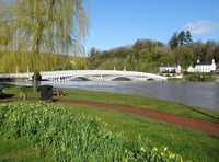 Old Wye Bridge closure in Chepstow