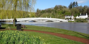 Old Wye Bridge closure in Chepstow