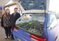Swift makeover as car becomes ‘train trailer’