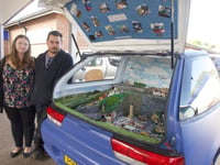 Swift makeover as car becomes ‘train trailer’