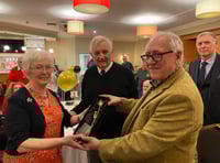 Rosemarie hands over keys after 24 years with Chepstow Male Choir