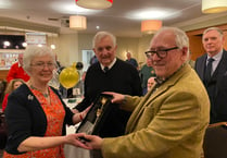 Rosemarie hands over keys after 24 years with Chepstow Male Choir