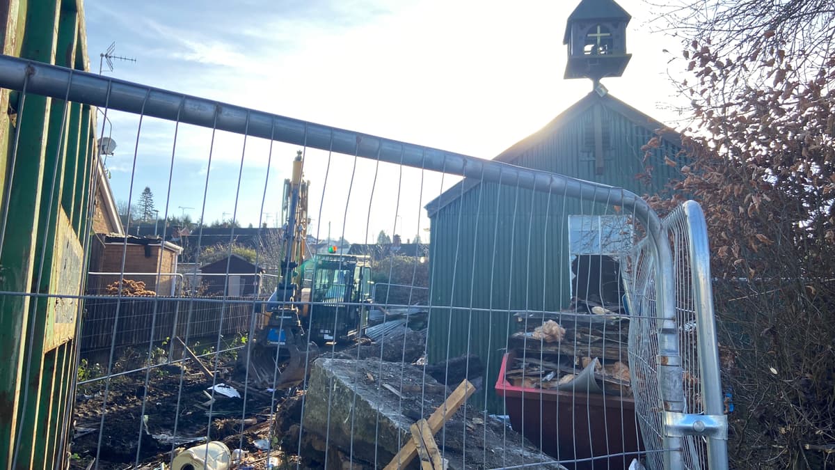 Cinderford's Bilson Mission tin tabernacle is being demolished this
