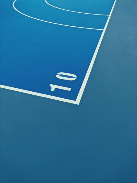 Netball court stock image/photo