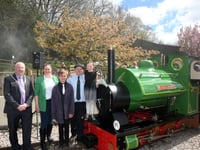 Britain's newest steam locomotive is unveiled in the Forest of Dean