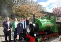Britain's newest steam locomotive is unveiled in the Forest of Dean