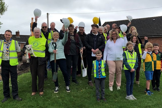 Celebration as pavilion works finally underway