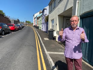 Cllr Stark backed Kyrle Street resurfacing, but he wants to see more