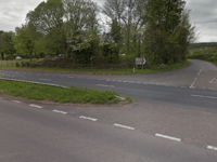 Emergency services at A48 accident near Woolaston