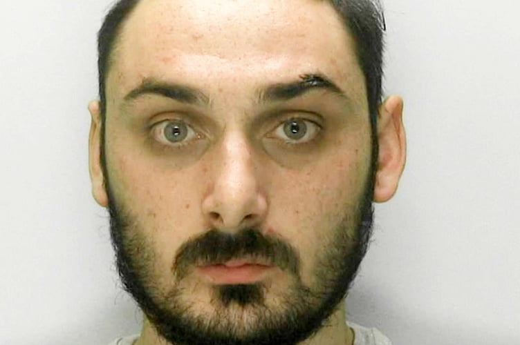 Mugshot of James Taplin who was released in error while on remand has been jailed for three years for unlawful wounding and theft.