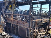 Fire crews tackle flaming coach on A449 as traffic is disrupted