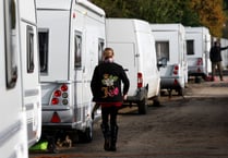 Dozens of Traveller caravans in the Forest of Dean