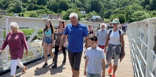 Weatherman Derek Brockway walks the Wye